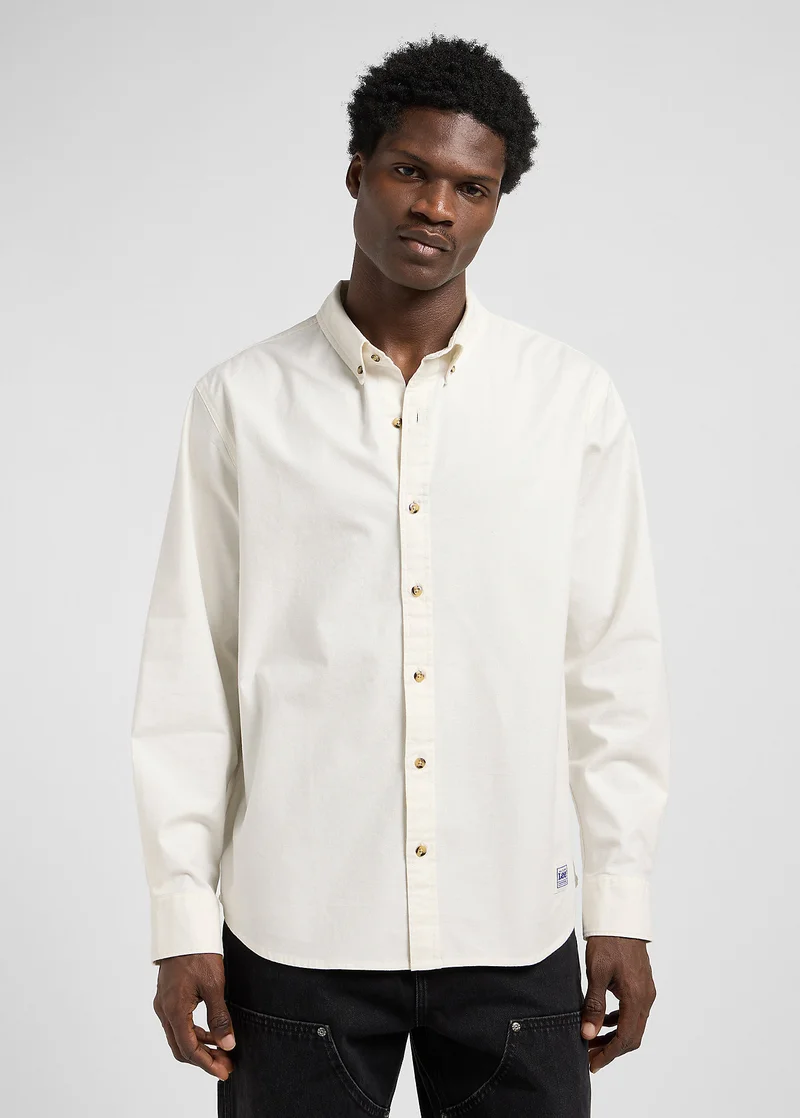 Lee No Pocket Button Down Ecru