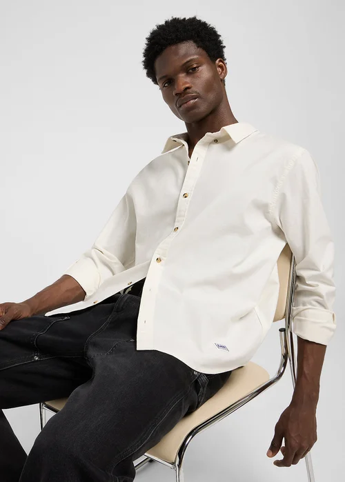 Lee No Pocket Button Down Ecru