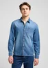Lee Leesure Shirt Mid Blue Denim