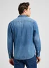 Lee Leesure Shirt Mid Blue Denim
