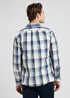 Lee Button Down Shirt Vintage Blue Ombre Check