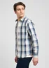 Lee Button Down Shirt Vintage Blue Ombre Check