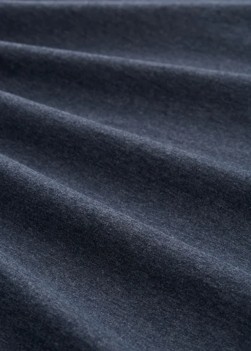 Tom Tailor Henley T Shirt With Breast Pocket Sky Captain Blue White Melange