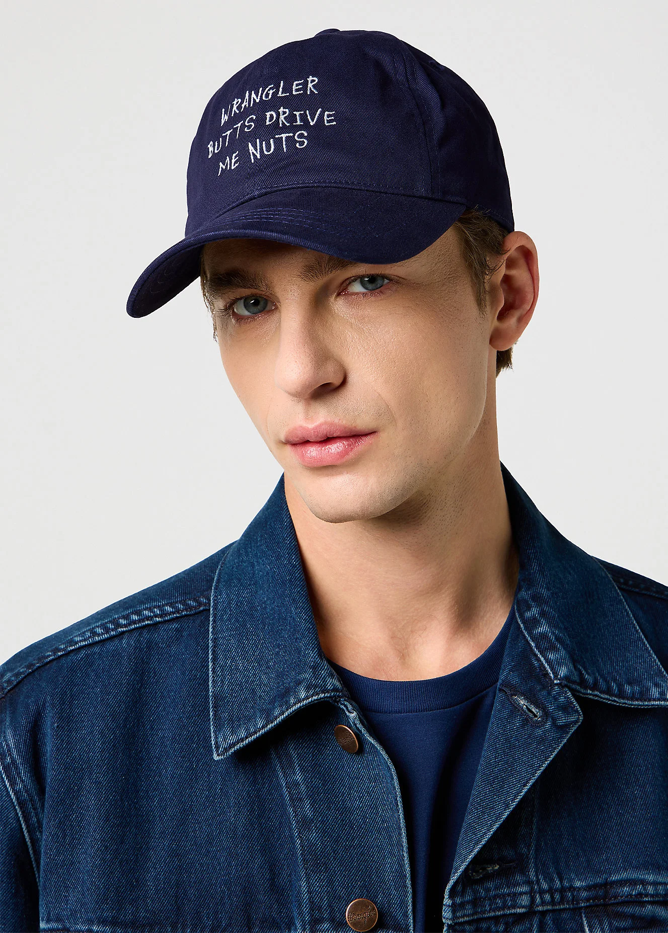 Wrangler Slogan Cap Dark Navy