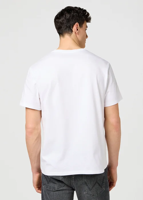 Wrangler Embroidery Tee Worn White