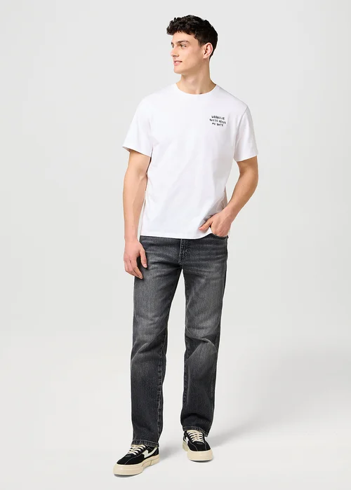 Wrangler Embroidery Tee Worn White