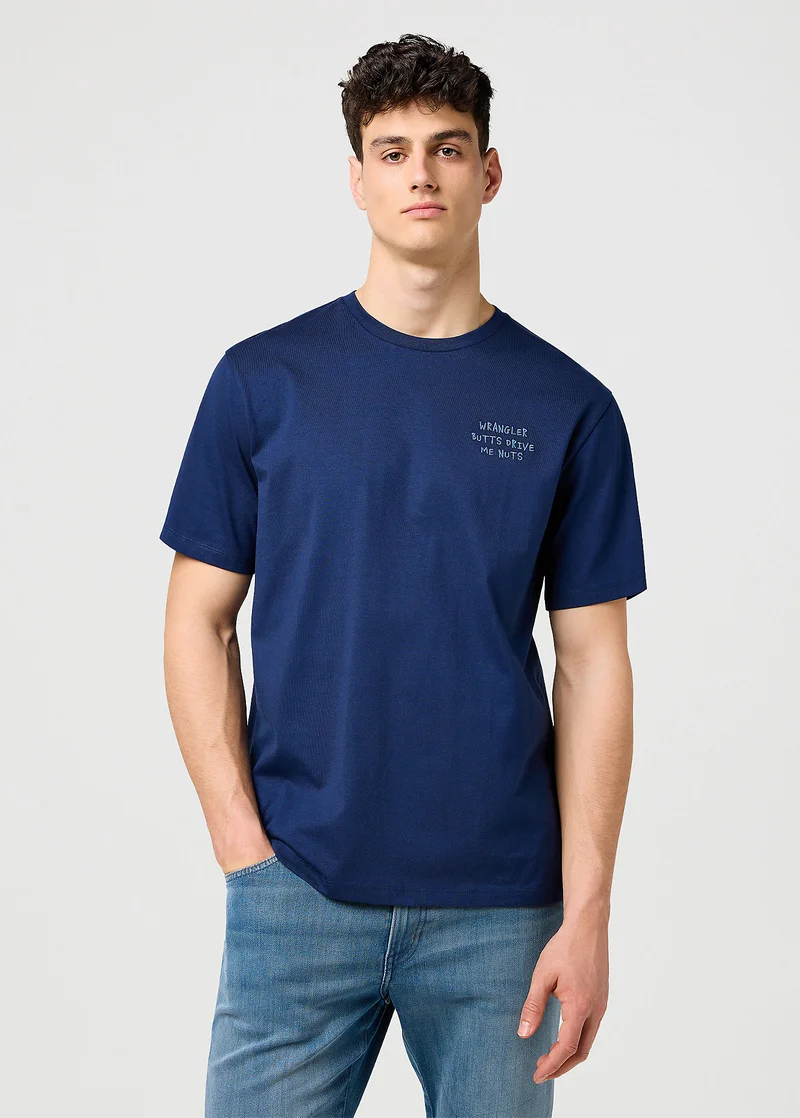 Wrangler Embroidery Tee Navy