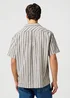 Wrangler Short Sleeve Resort Shirt Indigo Stripe