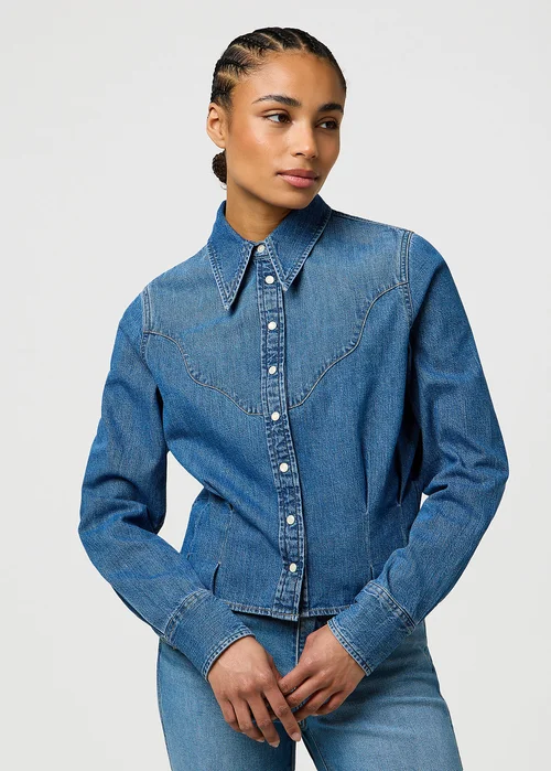 Wrangler Femme Peplum Shirt Light Hand