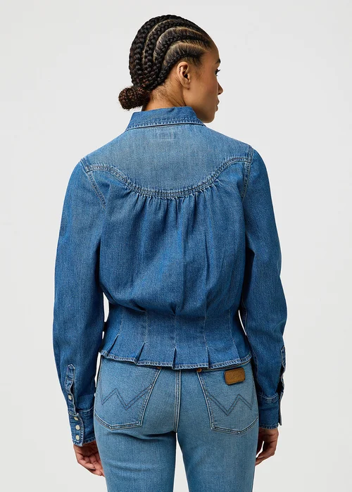 Wrangler Femme Peplum Shirt Light Hand