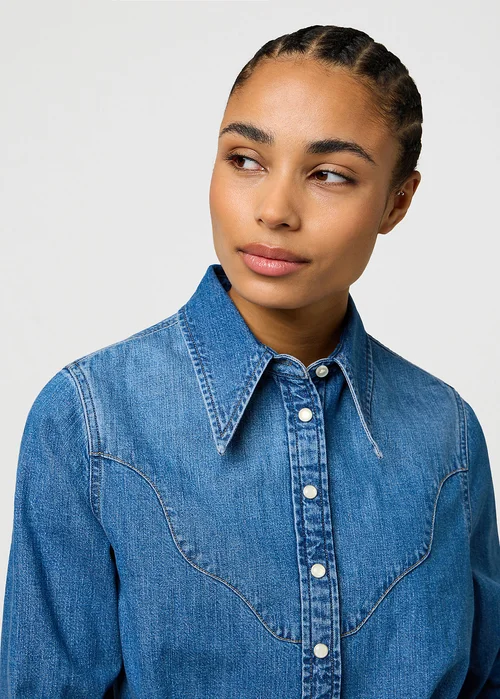 Wrangler Femme Peplum Shirt Light Hand