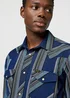Wrangler Western Indigo Shirt Vintage Blue