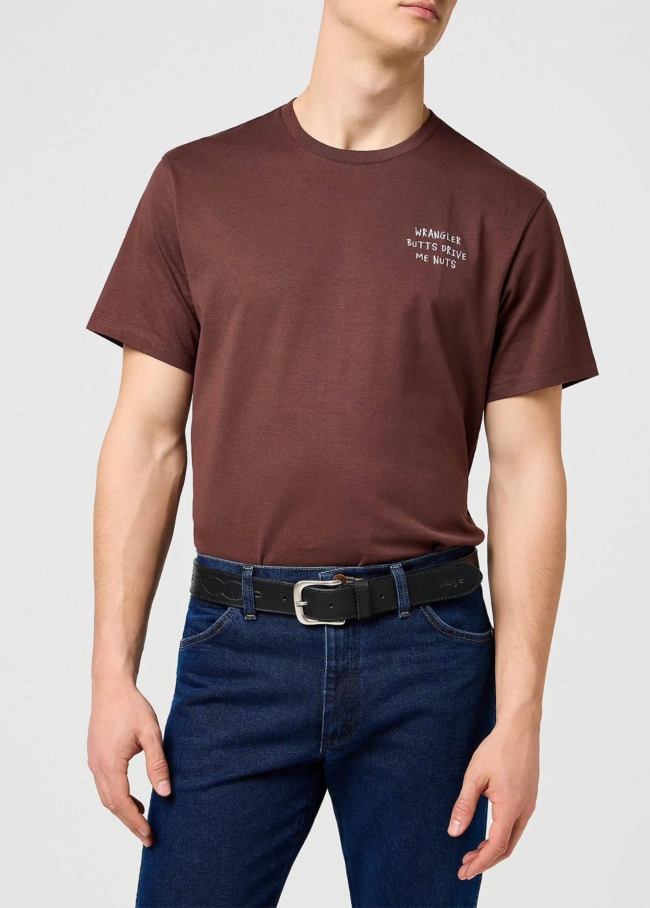 Wrangler Westen Stitch Belt Black