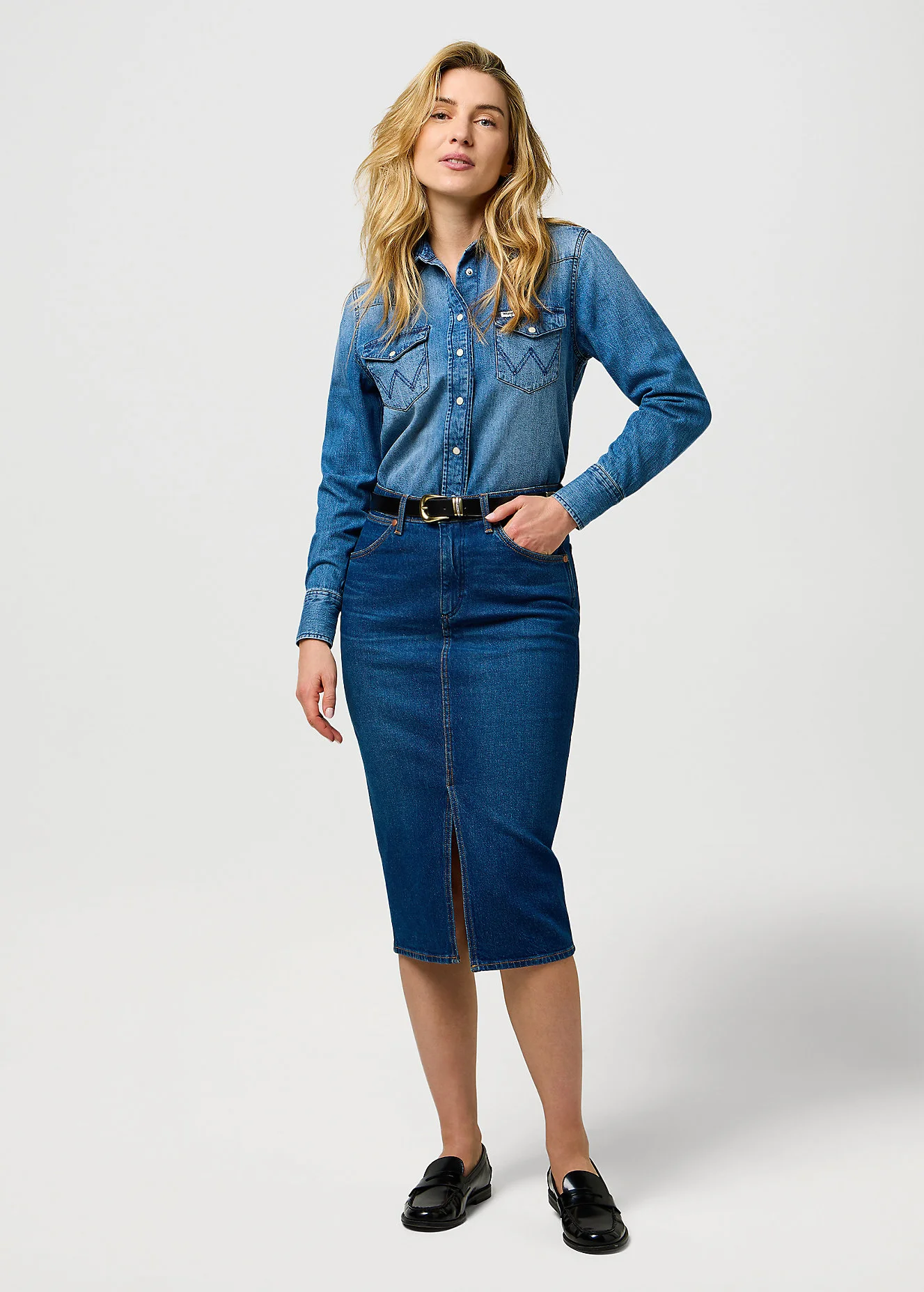 Wrangler Pencil Skirt Homestead Haze