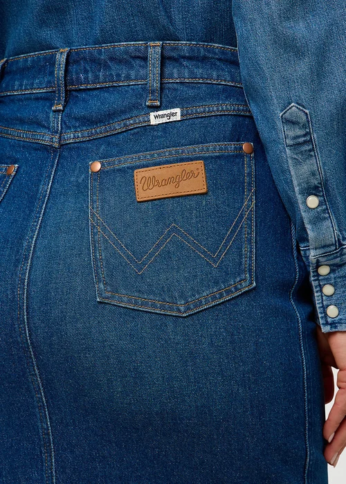 Wrangler Pencil Skirt Homestead Haze