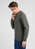 Lee Clean Raglan Sweater Olive Gray