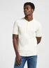Lee Short Sleeve Henley Tee Ecru