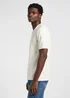 Lee Short Sleeve Henley Tee Ecru