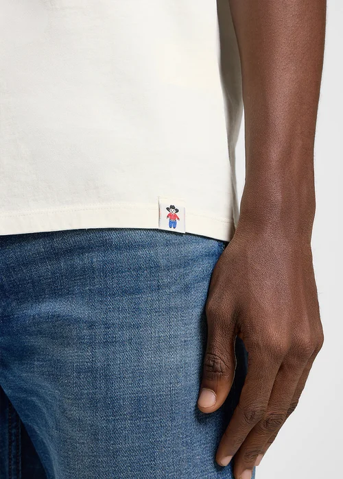 Lee Short Sleeve Henley Tee Ecru