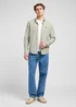 Lee Button Down Olive Stone Stripe