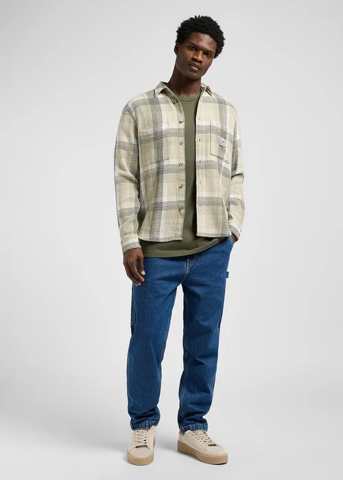 Lee Worker Shirt 20 Oak Moss Plaid Check
