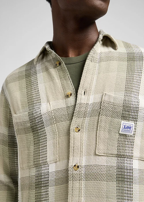Lee Worker Shirt 20 Oak Moss Plaid Check