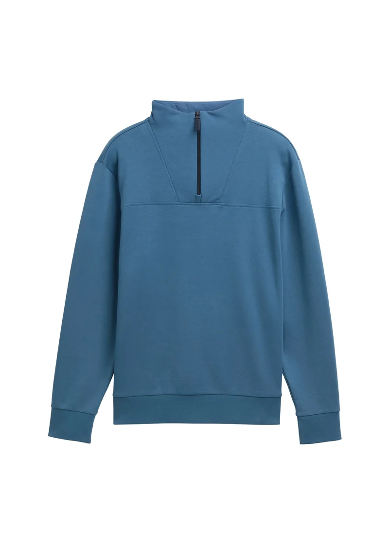 Mustang Troyer Sweatshirt Real Teal Blue
