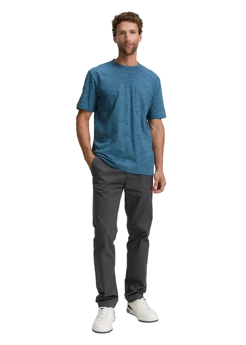 Tom Tailor Melange T Shirt Real Teal Blue Multi Inject