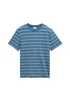 Mustang T Shirt Real Teal Yarn Dye Stripe