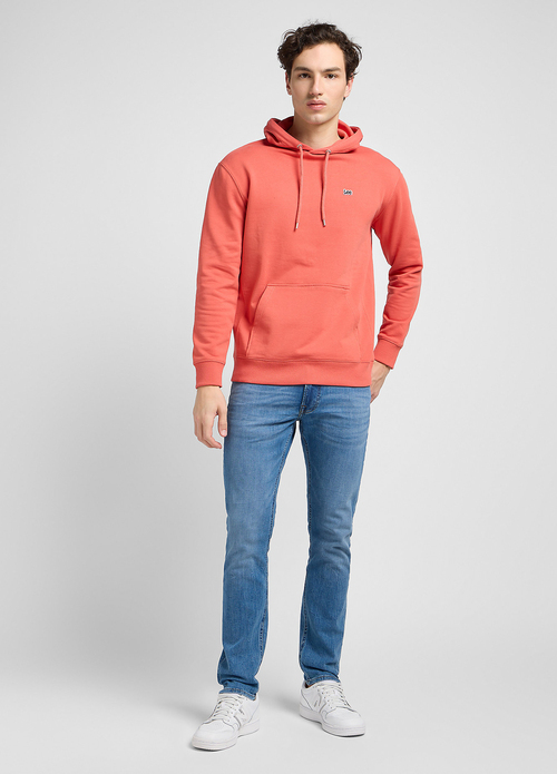 Lee Plain Hoodie Poppy - 112353275