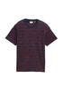 Mustang T Shirt Navy Yarn Dye Stripe