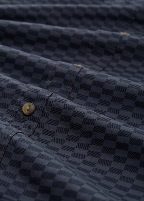 Denim Tom Tailor Shirt Navy Shades Check Print