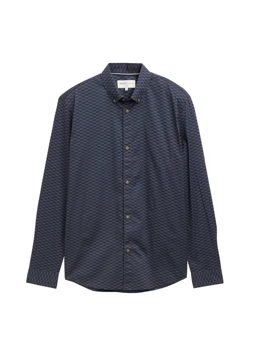 Denim Tom Tailor Shirt Navy Shades Check Print
