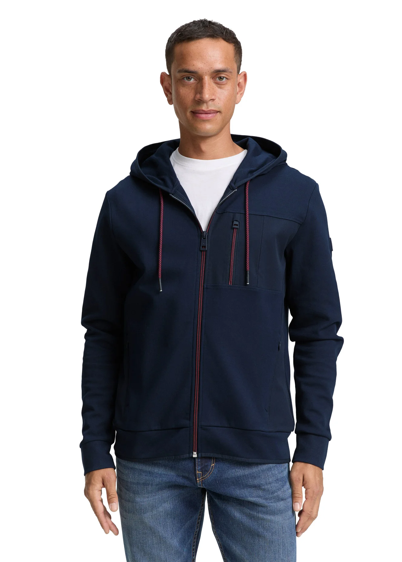 Tom Tailor Hoodie Sweat Jacket Sky Captain Blue