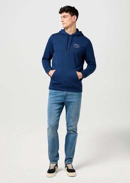Wrangler Embroidery Hoodie Navy