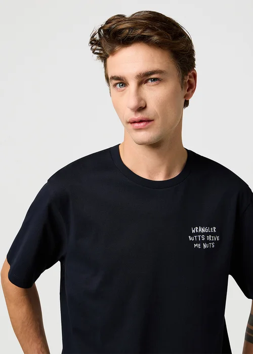 Wrangler Embroidery Tee Black