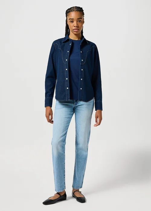 Wrangler Sign Off Tee Dark Navy