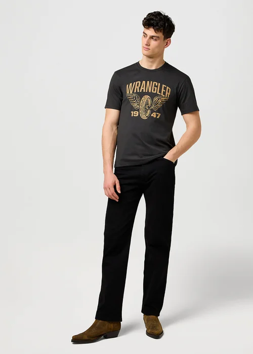 Wrangler Americana Tee Faded Black