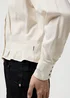 Wrangler Femme Peplum Shirt Pinstar White