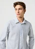 Wrangler One Pocket Shirt Blue Oxford Stripe