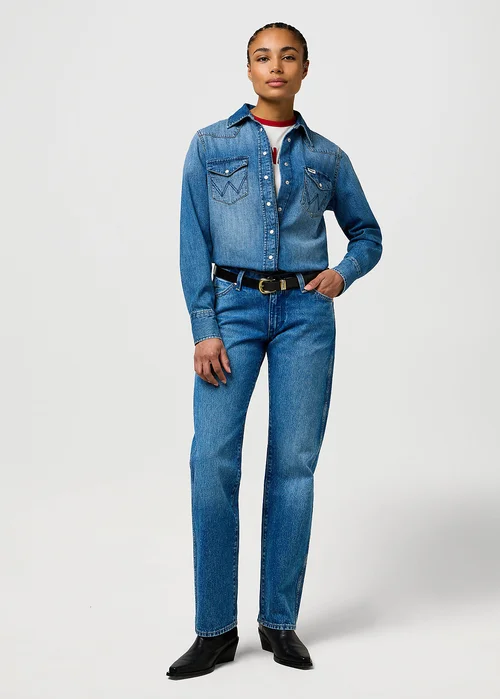 Wrangler Low Rise Cowboy Jeans Lasso Lagoon