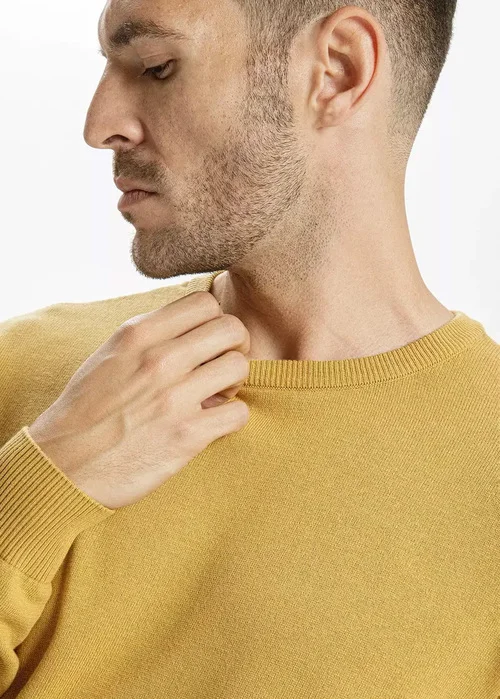Musztardowy Sweterek Cross Jeans