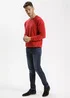 Czerwony Sweter Cross Jeans Basic