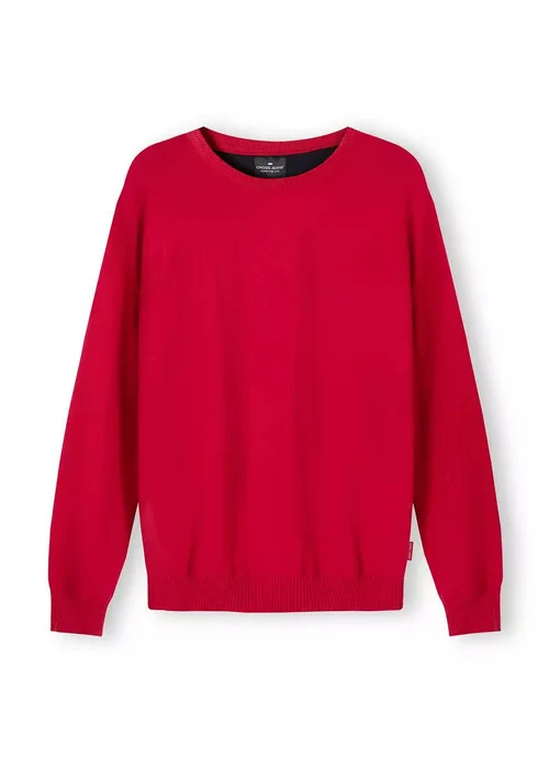 Czerwony Sweter Cross Jeans Basic