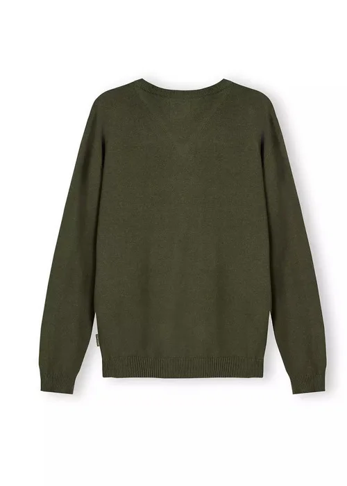Zielony Sweter Cross Jeans W Serek