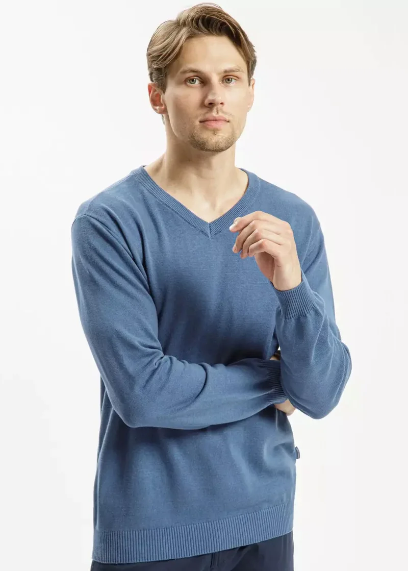 Mski Niebieski Sweter Cross Jeans