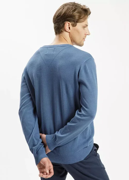 Mski Niebieski Sweter Cross Jeans