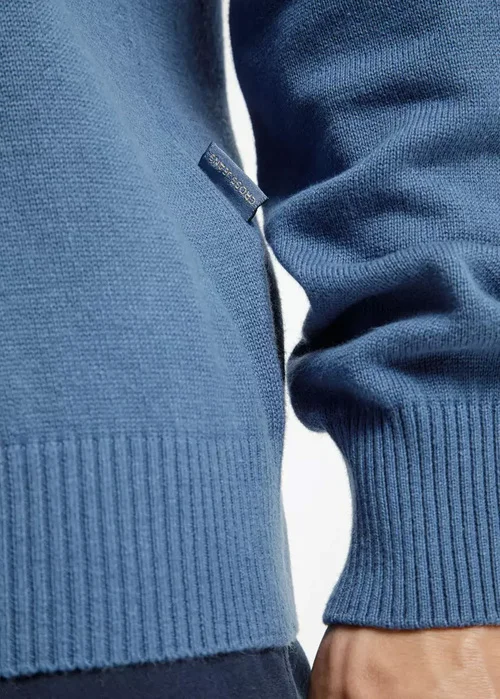 Mski Niebieski Sweter Cross Jeans