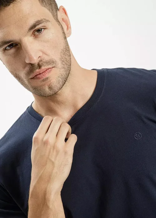 Granatowy Podkoszulek Cross Jeans