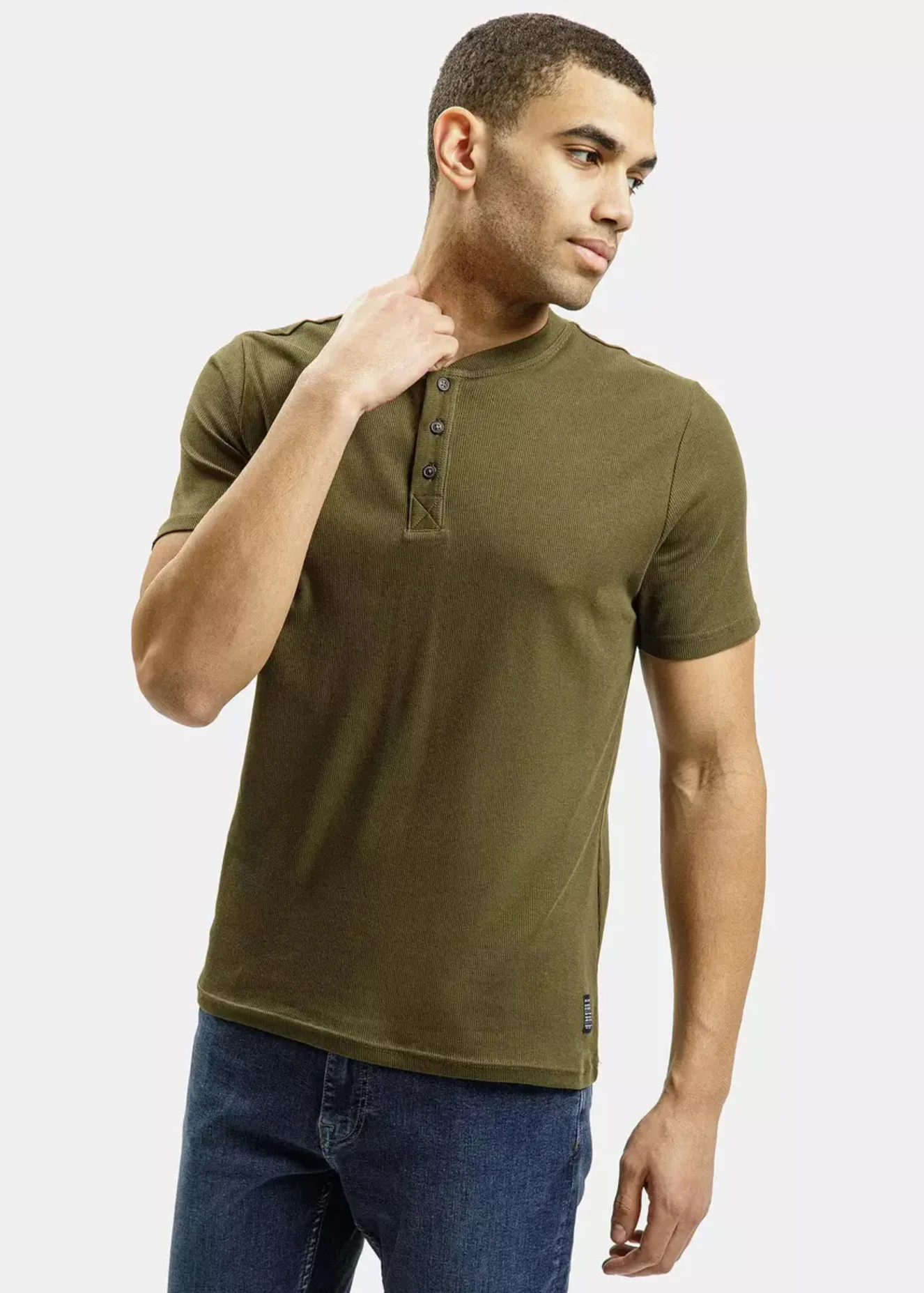 Zielona Koszulka Na Guziki Cross Jeans